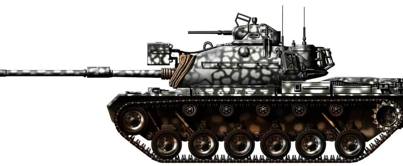Carro Combate 50 ton. Diesel 10,5 cm M48A5 m/1976, Lisboa
