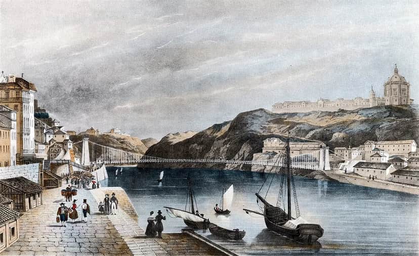 Ponte Pênsil, Porto