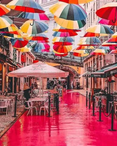The pink street, Lissabon